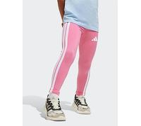 adidas Sportswear Kids Girls Essentials Leggings - Pink, Pink Fusion/White, Size 5-6 Years Pink Fusion/White