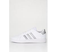 adidas Sportswear Kids Girls Grand Court 2.0 Trainers, White/Matte Silvermatte Silver, Size 4 Older White/Matte Silvermatte Silver
