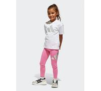 adidas Sportswear Kids Girls Seasonal Essentials Glam Cotton Set - White, White, Size 4-5 Years White