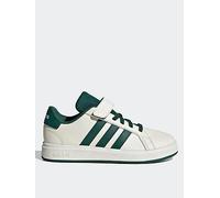 adidas Sportswear Kid's Grand Court 20 El C Trainers - White/Green, Multi, Size 1 Older Print