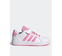 adidas Sportswear Kid's Grand Court 20 El C Trainers - White/Pink, Multi, Size 10 Younger Print