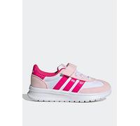 adidas Sportswear Kid's Run 70S 20 El C Trainers - Multi, White/Shock Pink/Clear Pink, Size 10 Younger White/Shock Pink/Clear Pink