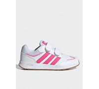 adidas Sportswear Kids Tensaur Switch Trainers - White/Pink, Ftwr White/Pulse Magenta, Size 2 Older Ftwr White/Pulse Magenta