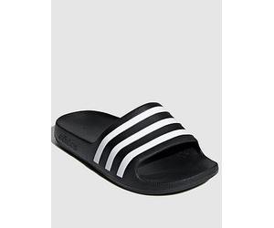 adidas Sportswear Kids Unisex Adilette Aqua Sliders, Core Black/White/Core Black, Size 12 Younger Core Black/White/Core Black