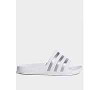 adidas Adilette Aqua Slides Kids, Cloud White/Silver Met/Cloud White, 4 UK