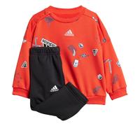 adidas Sportswear Kids Unisex Brand Love Jogger and Pants Set - Orange - Size 9-12M