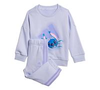 adidas Sportswear Kids Unisex Disney Lilo & Stitch Jogger Set - Purple Cotton - Size 9-12M
