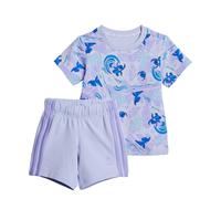 adidas Sportswear Kids Unisex DISNEY LILO & STITCH T-SHIRT SET - Purple Cotton - Size 0-3M