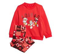 adidas Sportswear Kids Unisex Disney Mickey Mouse Jogger Set - Red - Size 2-3Y