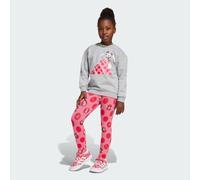 adidas Sportswear Kids Unisex Disney Minnie Mouse Jogger Set - Light Grey - Size 3-4Y