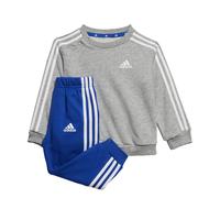 ADIDAS Sportswear Kids Unisex Essentials 3-Stripes Jogger Set - White/Grey Cotton - Size 18-24M
