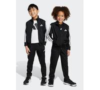 adidas Sportswear Kids Unisex Essentials Climacool Tracksuit, Black/White, Size 6-7 Years Black/White