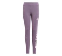 adidas Sportswear Kids Unisex Essentials Linear Logo Cotton Tights - Purple - Size 9-10Y