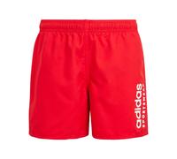 ADIDAS Sportswear Kids Unisex Essentials Logo CLX Swim Shorts - Red Recycled Material - Size 5-6Y