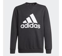 adidas Sportswear Kids Unisex Essentials Sweatshirt - Black/White Cotton - Size 8-9Y