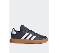 adidas Sportswear Kids Unisex Grand Court Lifestyle Tennis Lace-Up Shoes - Blue, Shadow Navy/Ftwr White/Gum10, Size 10 Younger Hadow Navy/Ftwr White/Gum