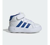 adidas Sportswear Kids Unisex Grand Court Mid Shoes - White - Size UK 7.5 Infant