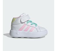 adidas Sportswear Kids Unisex Grand Court Mid Shoes - White - Size UK 9.5 Kids