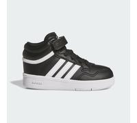 adidas Sportswear Kids Unisex Hoops 4.0 Mid Shoes - Black/White - Size UK 3 Infant
