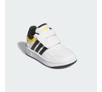 adidas Sportswear Kids Unisex Hoops Shoes - White & Black - Size UK 6 Infant