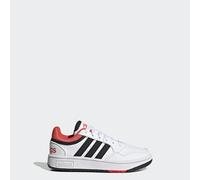 adidas Sportswear Kids Unisex Hoops Shoes - White/Red - Size UK 4
