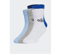 adidas Sportswear Kids Unisex Linear Ankle Socks 5 Pairs, D Blue/Roy Blue/Glo Blue/Heath, Size L D Blue/Roy Blue/Glo Blue/Heath