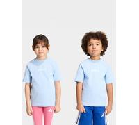 adidas Sportswear Kids Unisex Linear T-shirt, Blue, Size 6-7 Years Blue