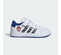 adidas Sportswear Kids Unisex MARVEL GRAND COURT SPIDER-MAN SHOES - White - Size UK 11.5 Kids