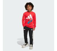 adidas Sportswear Kids Unisex Marvel Spider-Man Jogger Set - Red Cotton - Size 18-24M