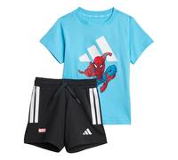 adidas Sportswear Kids Unisex MARVEL SPIDER-MAN T-SHIRT SET - Blue Cotton - Size 3-6M