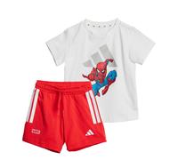 adidas Sportswear Kids Unisex MARVEL SPIDER-MAN T-SHIRT SET - White Cotton - Size 12-18M