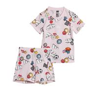 adidas Sportswear Kids Unisex Seasonal Essentials Fun Allover Print Set - Rose Cotton - Size 0-3M