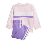 adidas Sportswear Kids Unisex Seasonal Essentials Tiberio 3-Stripes Fleece Crew Set - Pink Cotton - Size 18-24M