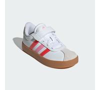 adidas Sportswear Kids Unisex VL Court 3.0 Skateboarding Shoes - White/Red Leather - Size UK 11.5 Kids