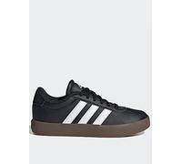 adidas Sportswear Kids Unisex VL Court 3.0 Trainers, Core Black/Ftwr White/Gum5, Size 1 Older Core Black/Ftwr White/Gum