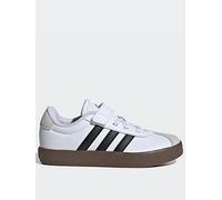 adidas Unisex Kid's VL Court 3.0 Hook and Loop Shoes, Cloud White/Core Black/Grey One, 12 UK Child