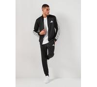 adidas Men's 3 Stripes French Terry Track Suit, black, XXL