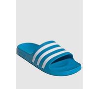 adidas Sportswear Mens Adilette Aqua Sliders - Blue, Light Blue/White, Size 8, Men Light Blue/White