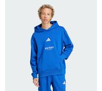 adidas Sportswear Mens ALL SZN Fleece Graphic Hoodie - Indigo Blue Cotton - Size Large