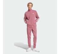 adidas Sportswear Mens Basic 3-Stripes French Terry Track Suit - Red Cotton - Size X-Large
