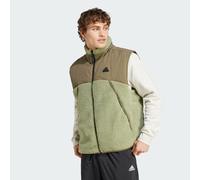 adidas Sportswear Mens City Escape Reversible Vest - Sage Green Recycled Material - Size Large