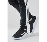 adidas Sportswear Mens Cloudfoam Flex Rapidfit Slip-on Trainers, Black, Size 6, Men Black