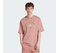 adidas Sportswear Mens Codes Doodle Scooter Graphic Tee - Coral Cotton - Size X-Large