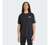 adidas Sportswear Mens Color Script Graphic Tee - Black - Size Medium