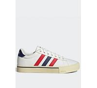 adidas Sportswear Mens Daily 40 Trainers - White - Off White/Scarlet/Dark Blue, Off White/Scarlet/Dark Blue, Size 8, Men Off White/Scarlet/Dark Blue