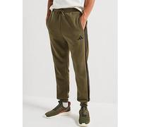 adidas Men's Essential Three Stripes Fleece Pant, Olive strata/Black, XL