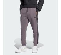 adidas Sportswear Mens Essential 3-Stripes French Terry Pants - Purple - Size Medium