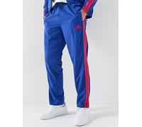 adidas Men's Essentials 3 Stripes Woven Open Hem Trackpants, Mystery Ink/Pure Ruby/Pure Ruby/Pure Ruby, S
