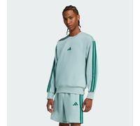 ADIDAS Sportswear Mens Essentials 3-Stripes Fleece Sweatshirt - Pale Green - Size X-Large