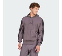 adidas Sportswear Mens Essentials 3-Stripes French Terry Hoodie - Purple - Size X-Small